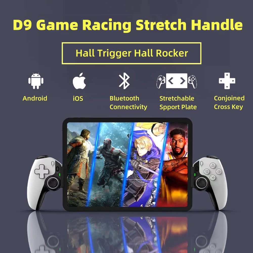 Board Game Android - Controlador de tableta D9, mango inalámbrico